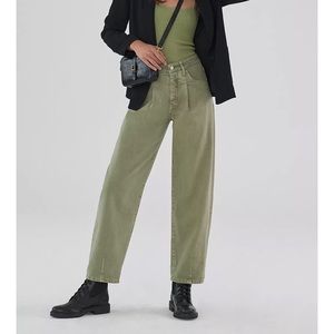 NWT Anthropologie Pilcro The Breaker Relaxed Jeans In Moss High Rise